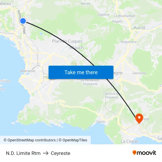 N.D. Limite Rtm to Ceyreste map
