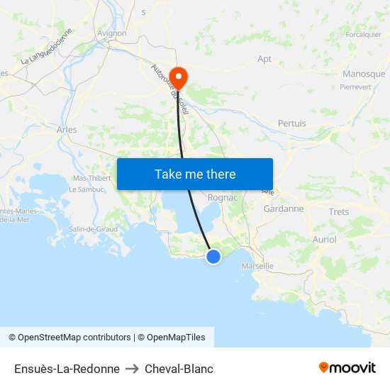 Ensuès-La-Redonne to Cheval-Blanc map
