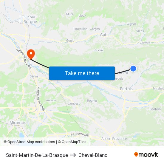 Saint-Martin-De-La-Brasque to Cheval-Blanc map