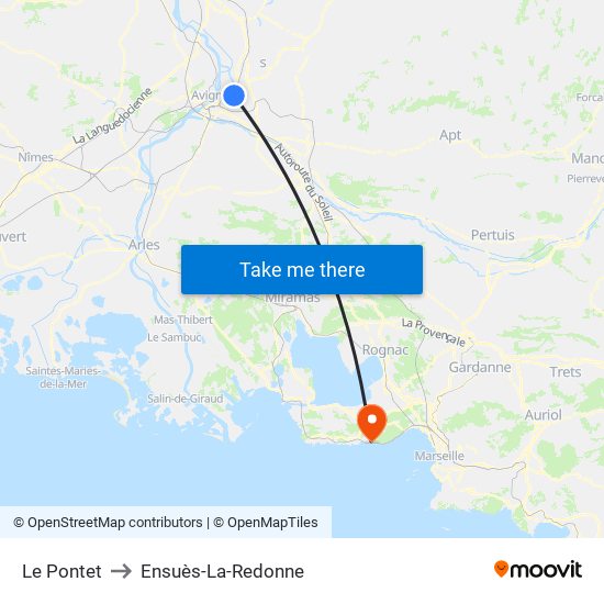 Le Pontet to Ensuès-La-Redonne map