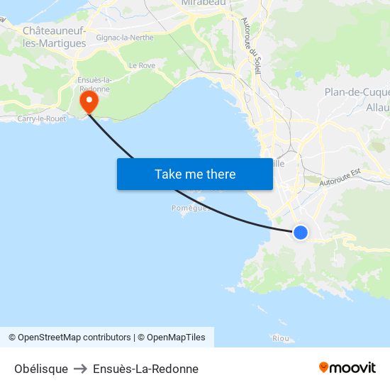 Obélisque to Ensuès-La-Redonne map