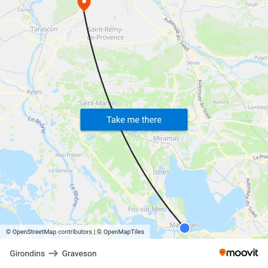 Girondins to Graveson map