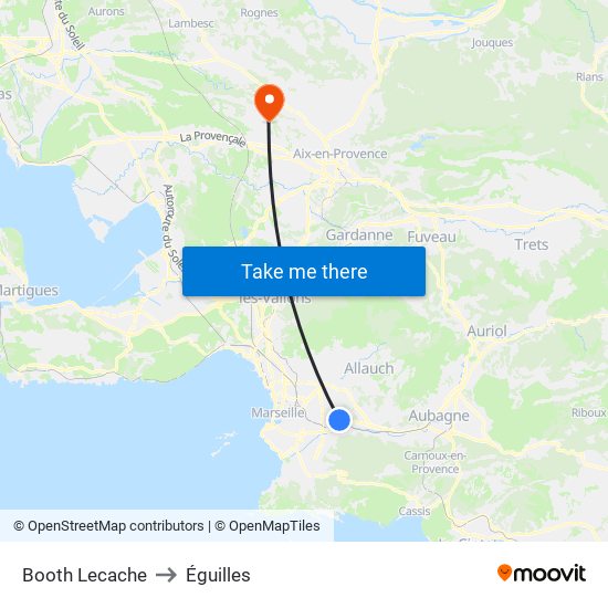 Booth Lecache to Éguilles map