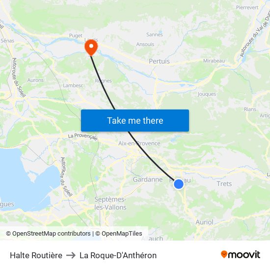 Halte Routière to La Roque-D'Anthéron map