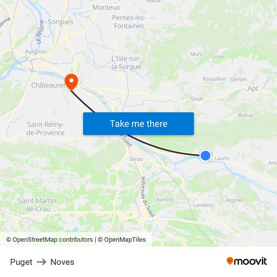 Puget to Noves map