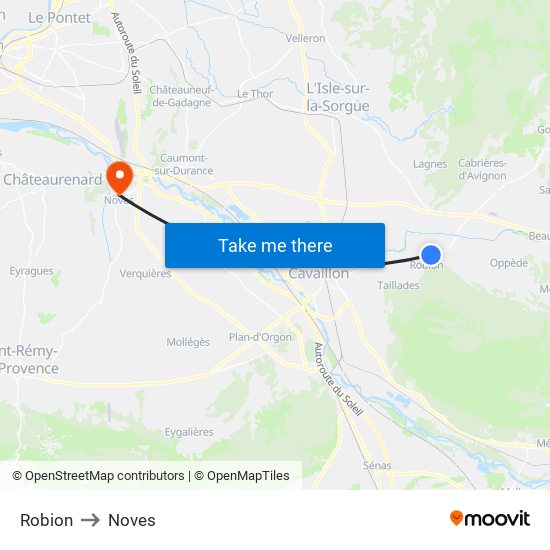 Robion to Noves map