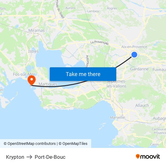 Krypton to Port-De-Bouc map