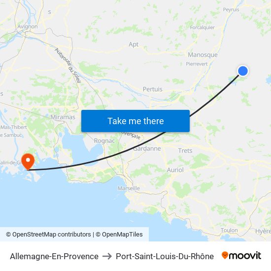 Allemagne-En-Provence to Port-Saint-Louis-Du-Rhône map