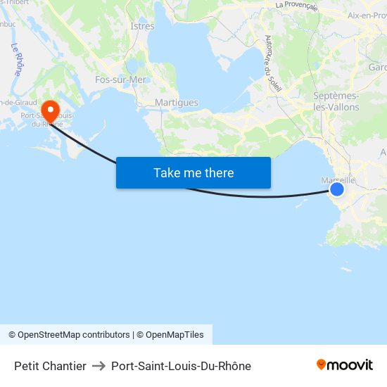 Petit Chantier to Port-Saint-Louis-Du-Rhône map