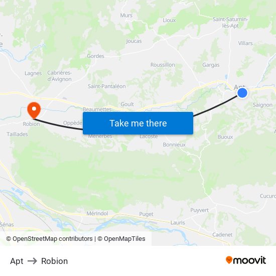 Apt to Robion map