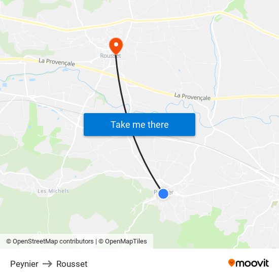 Peynier to Rousset map