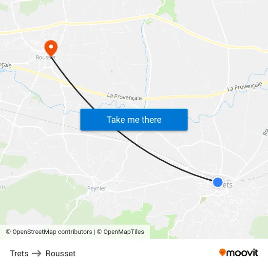 Trets to Rousset map