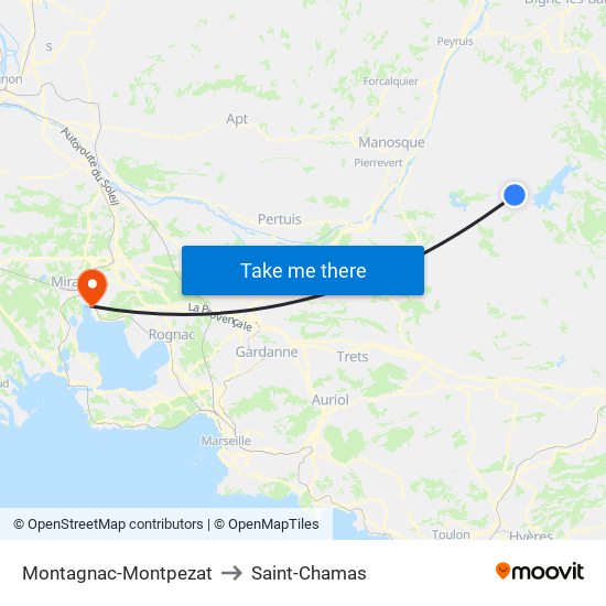 Montagnac-Montpezat to Saint-Chamas map