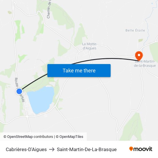 Cabrières-D'Aigues to Saint-Martin-De-La-Brasque map