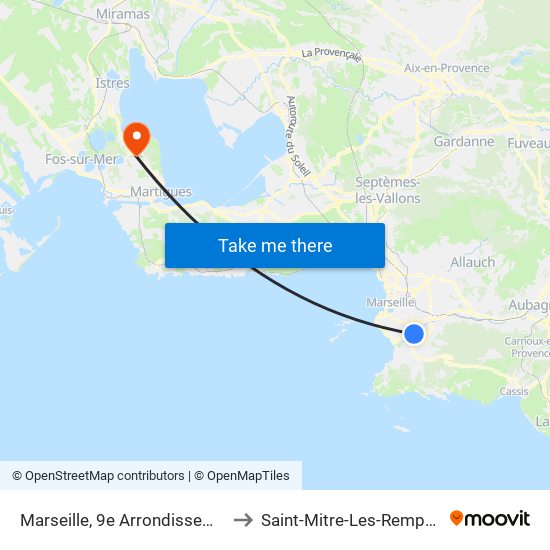Marseille, 9e Arrondissement to Saint-Mitre-Les-Remparts map