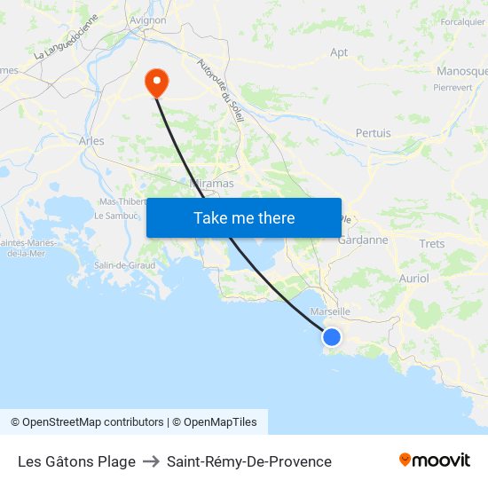 Bowl Du Prado to Saint-Rémy-De-Provence map