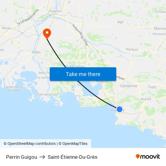 Perrin Guigou to Saint-Étienne-Du-Grès map
