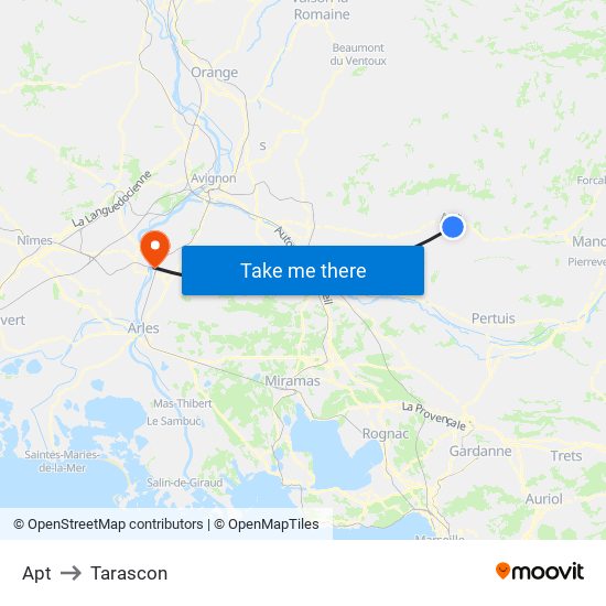Apt to Tarascon map