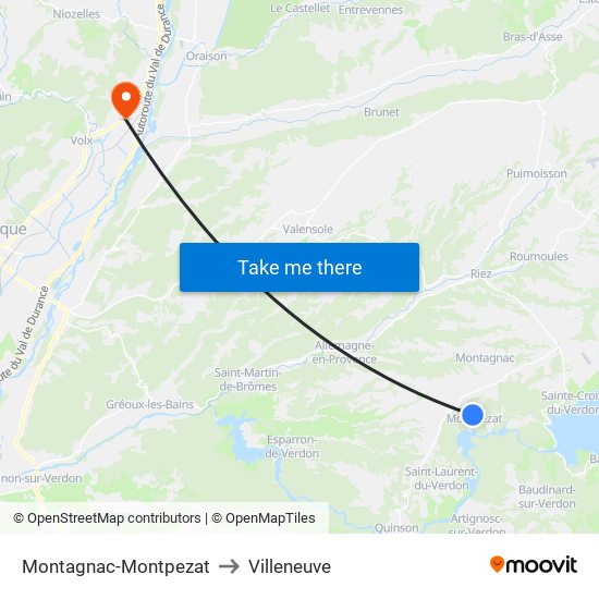 Montagnac-Montpezat to Villeneuve map