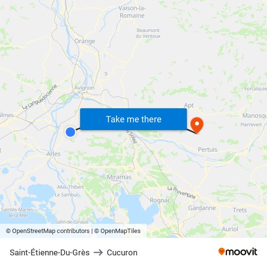 Saint-Étienne-Du-Grès to Cucuron map