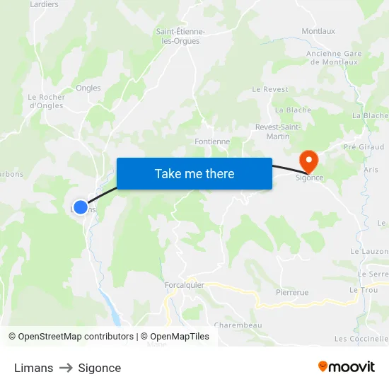 Limans to Sigonce map