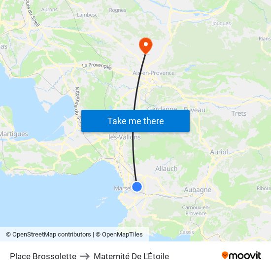 Place Brossolette to Maternité De L'Étoile map