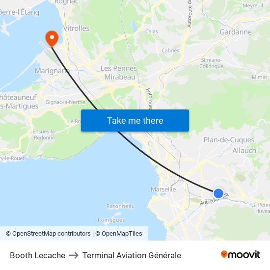 Booth Lecache to Terminal Aviation Générale map