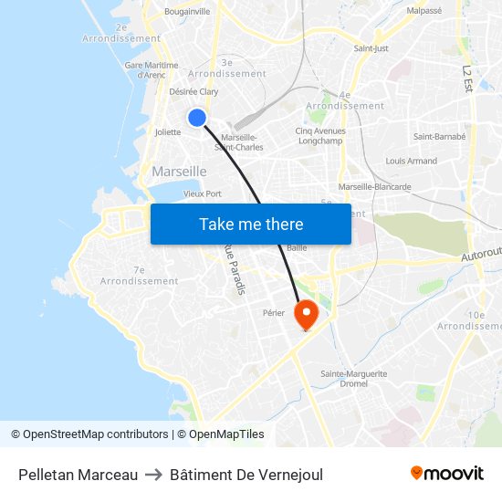 Pelletan Marceau to Bâtiment De Vernejoul map