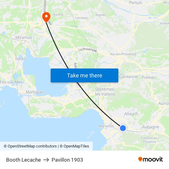 Booth Lecache to Pavillon 1903 map