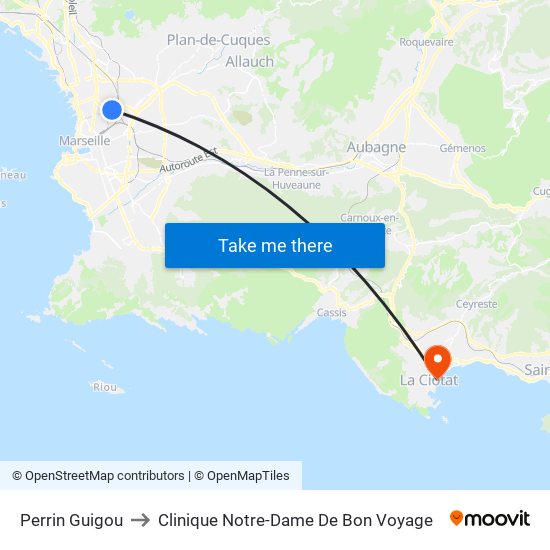 Perrin Guigou to Clinique Notre-Dame De Bon Voyage map