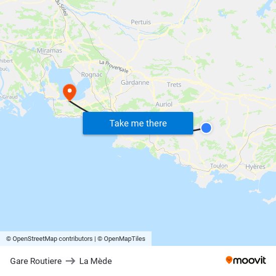 Gare Routiere to La Mède map