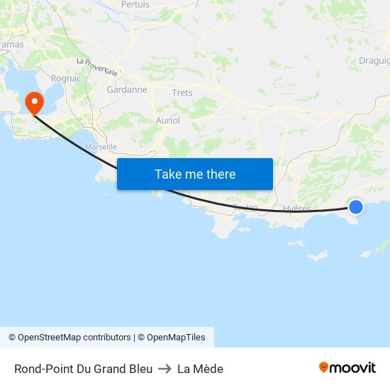 Rond-Point Du Grand Bleu to La Mède map