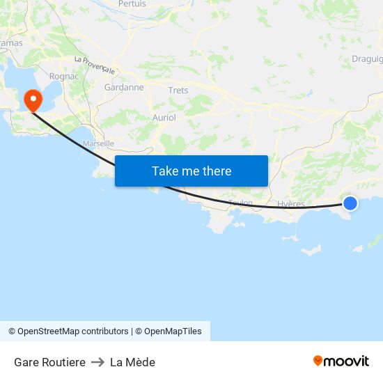 Gare Routiere to La Mède map