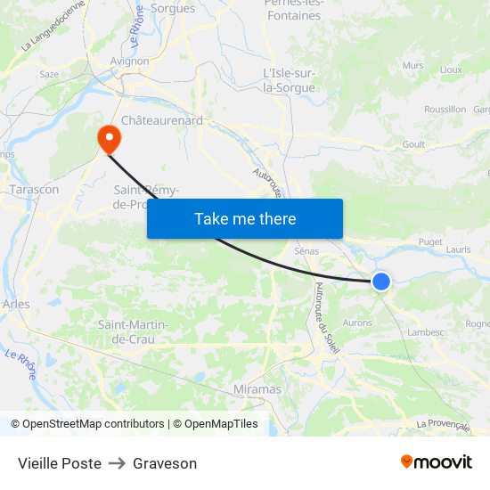 Vieille Poste to Graveson map