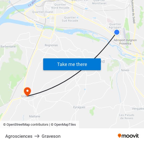 Agrosciences to Graveson map