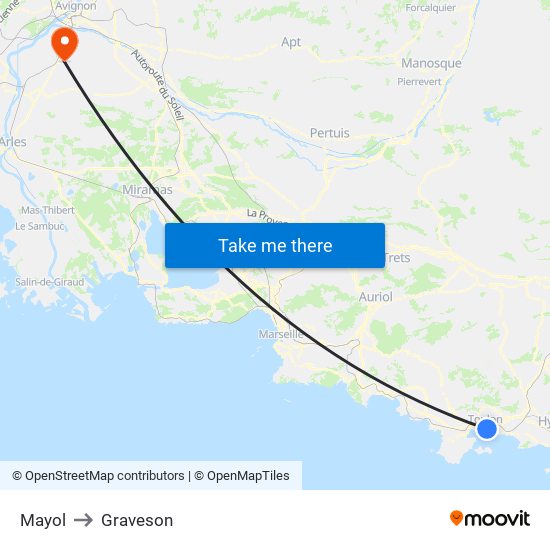 Mayol to Graveson map