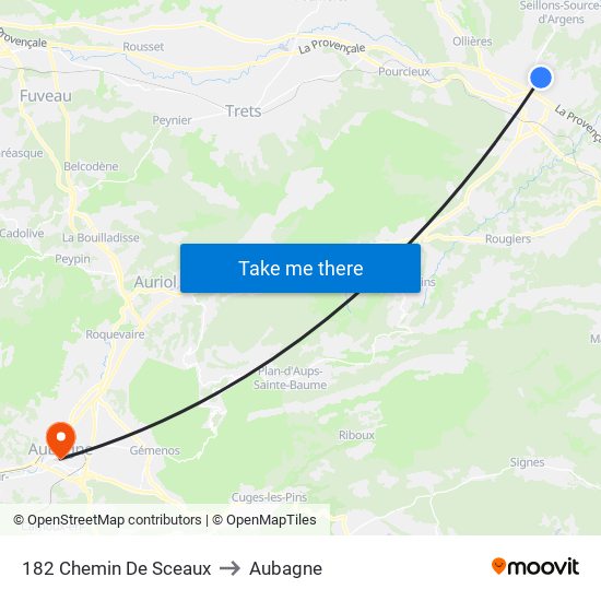 182 Chemin De Sceaux to Aubagne map