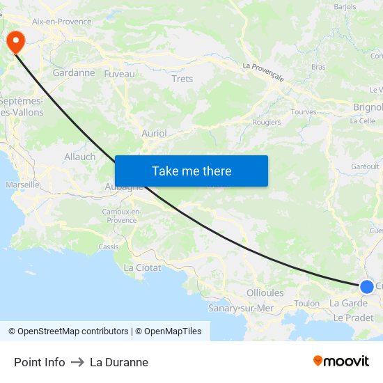 Point Info to La Duranne map