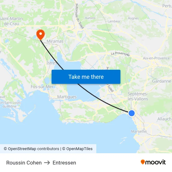 Roussin Cohen to Entressen map