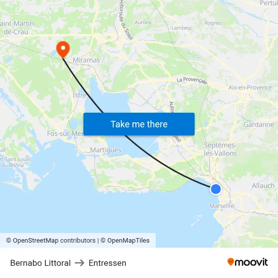 Bernabo Littoral to Entressen map