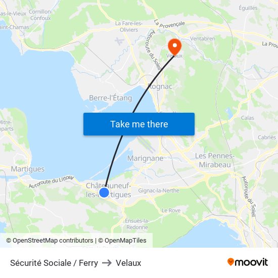 Sécurité Sociale / Ferry to Velaux map