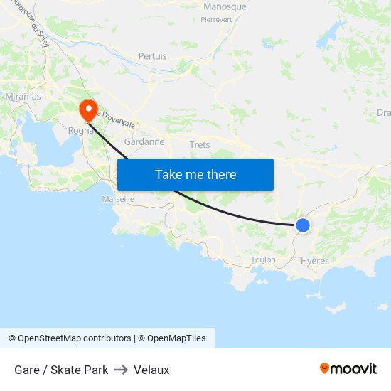 Gare / Skate Park to Velaux map