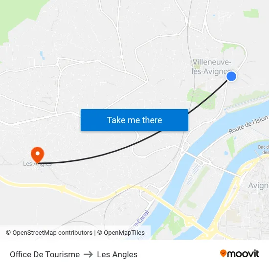 Office De Tourisme to Les Angles map