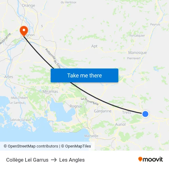Collège Leï Garrus to Les Angles map