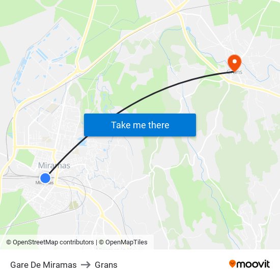 Gare De Miramas to Grans map