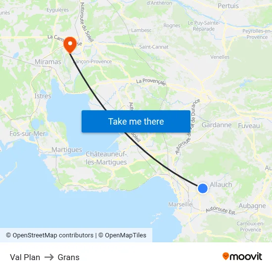 Val Plan to Grans map