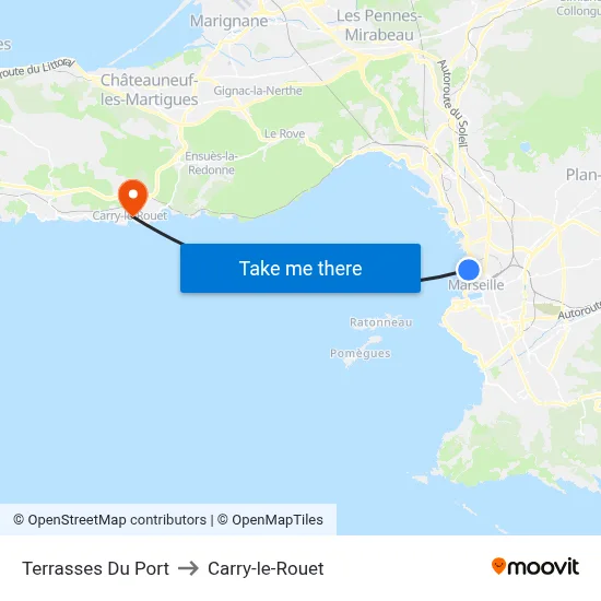 Terrasses Du Port to Carry-le-Rouet map