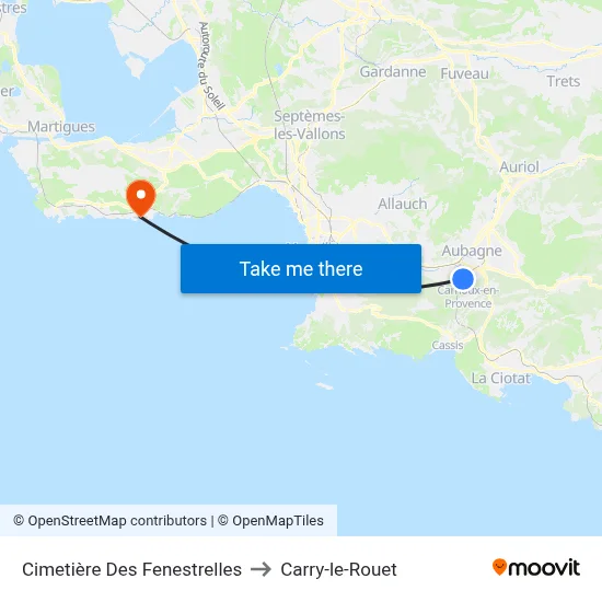 Cimetière Des Fenestrelles to Carry-le-Rouet map