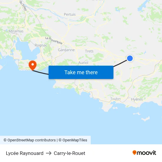 Lycée Raynouard to Carry-le-Rouet map