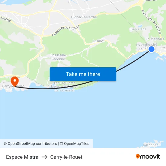 Espace Mistral to Carry-le-Rouet map